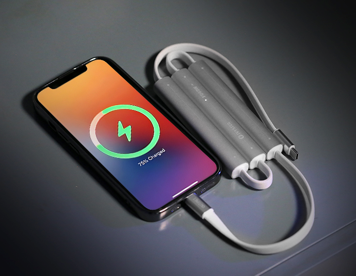 IVYCable P6 - No More Cable Mess. Charge Fast, Fold Smart, and Go Anywhere