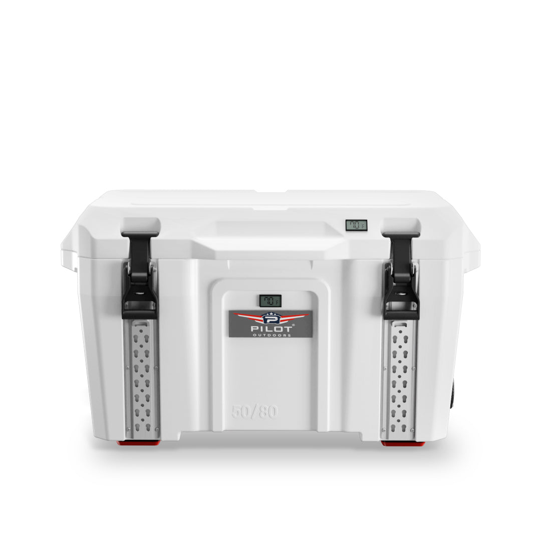 Pilot Outdoors® Premium Ice Chest Cooler Model 50/80 - Unmatched Ice Retention & Storage