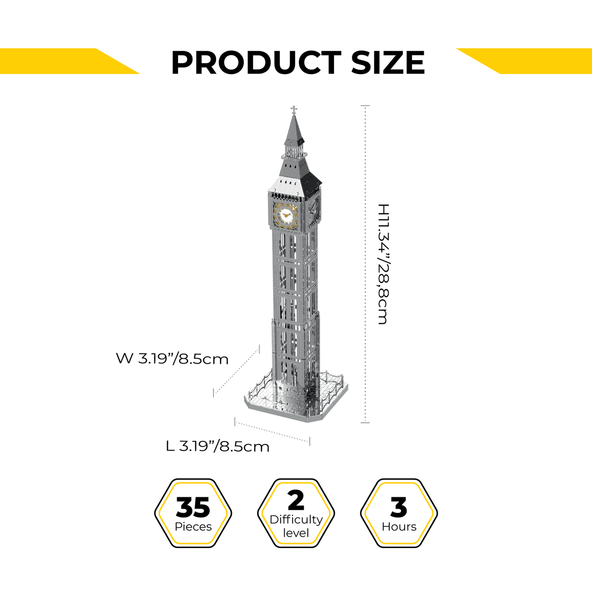 Metal Time Models - The Great Bell Clock Tower