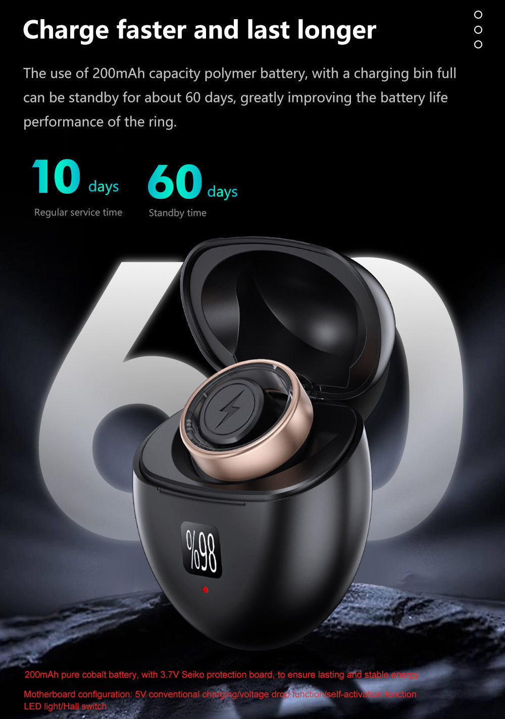 J-RING X1 - Space Aluminum Smart Ring