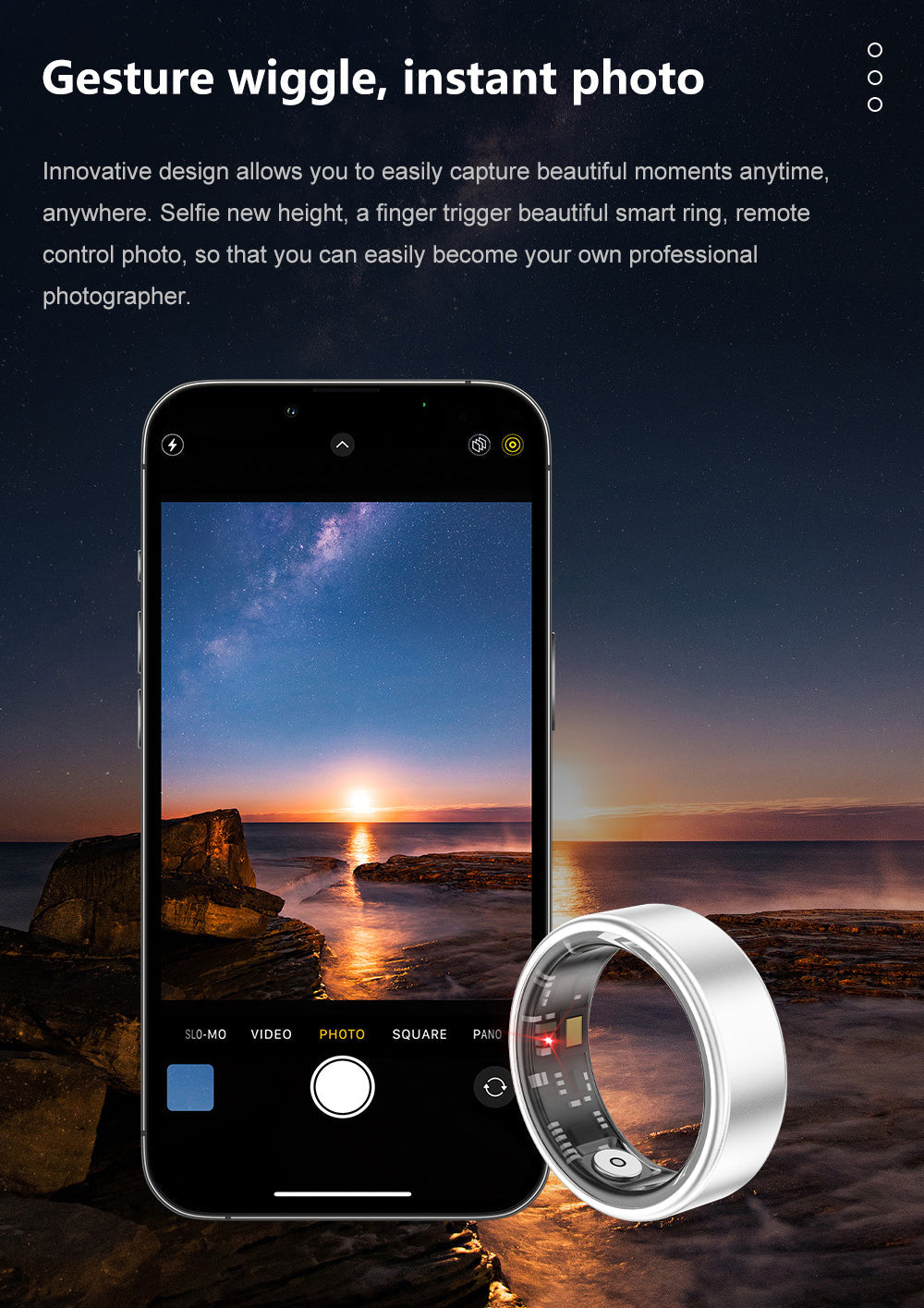 J-RING X1 - Space Aluminum Smart Ring
