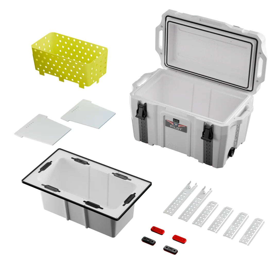 Pilot Outdoors® Premium Ice Chest Cooler Model 50/80 - Unmatched Ice Retention &amp; Storage