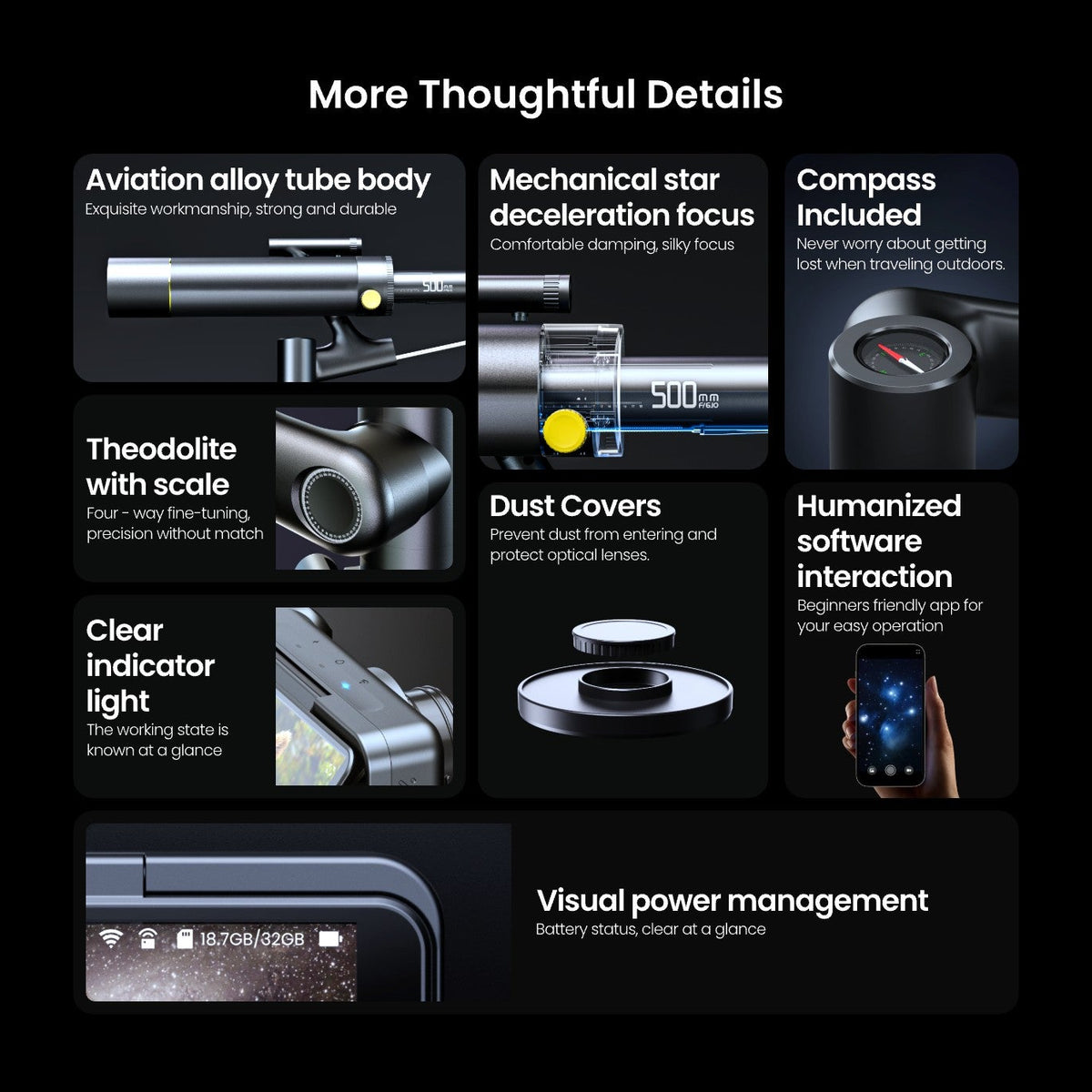 Finder TW2 - Capture the Cosmos in Stunning 4K with AI Precision