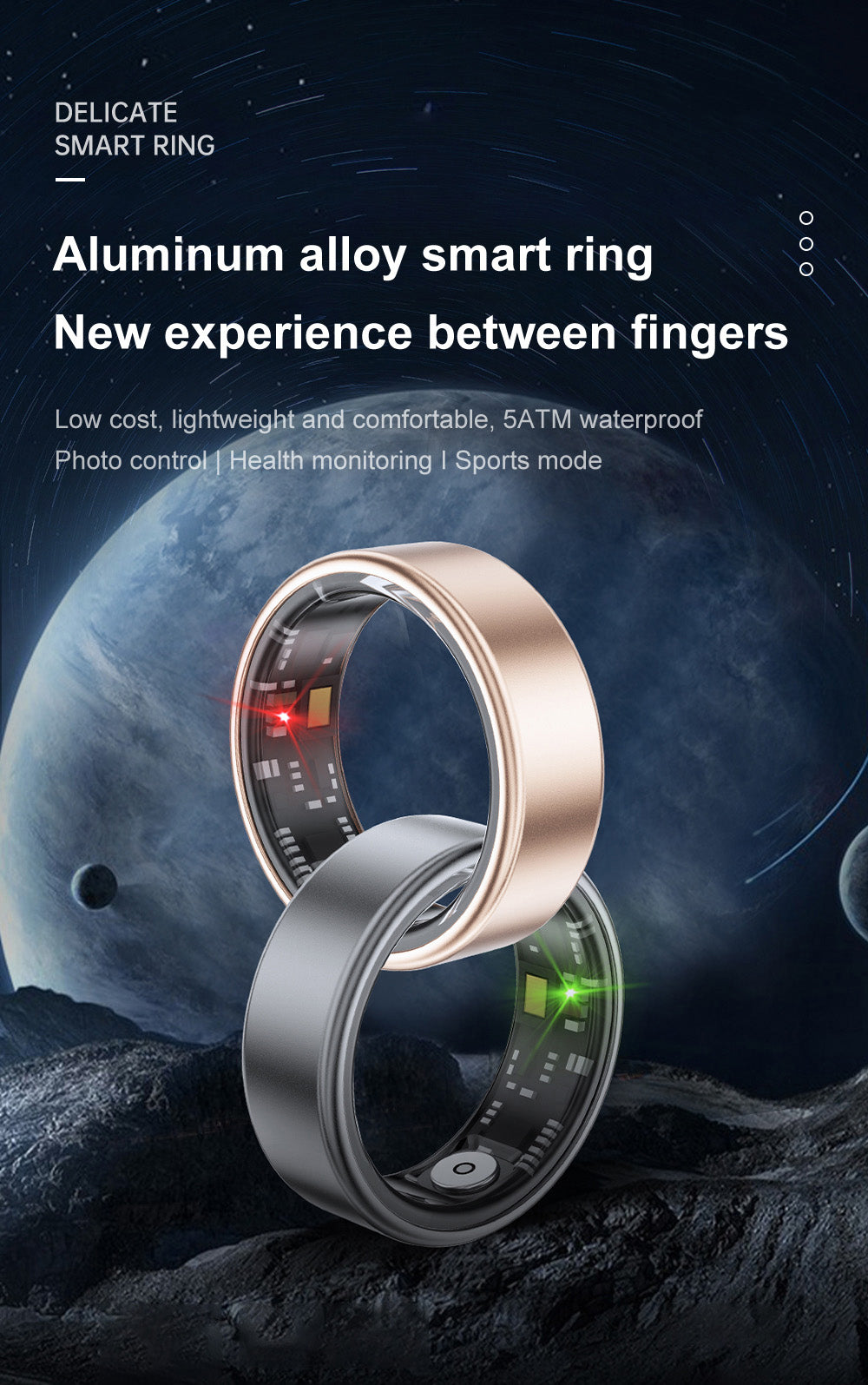 J-RING X1 - Space Aluminum Smart Ring