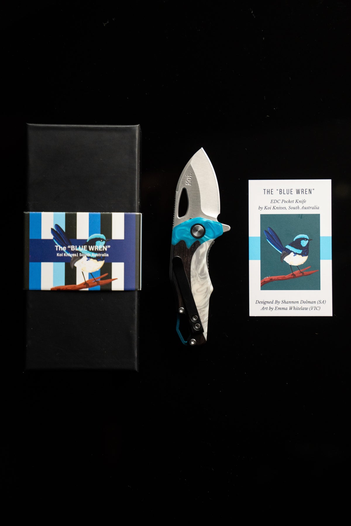 &quot;Bella&quot; | The Blue Wren EDC Pocket Knife