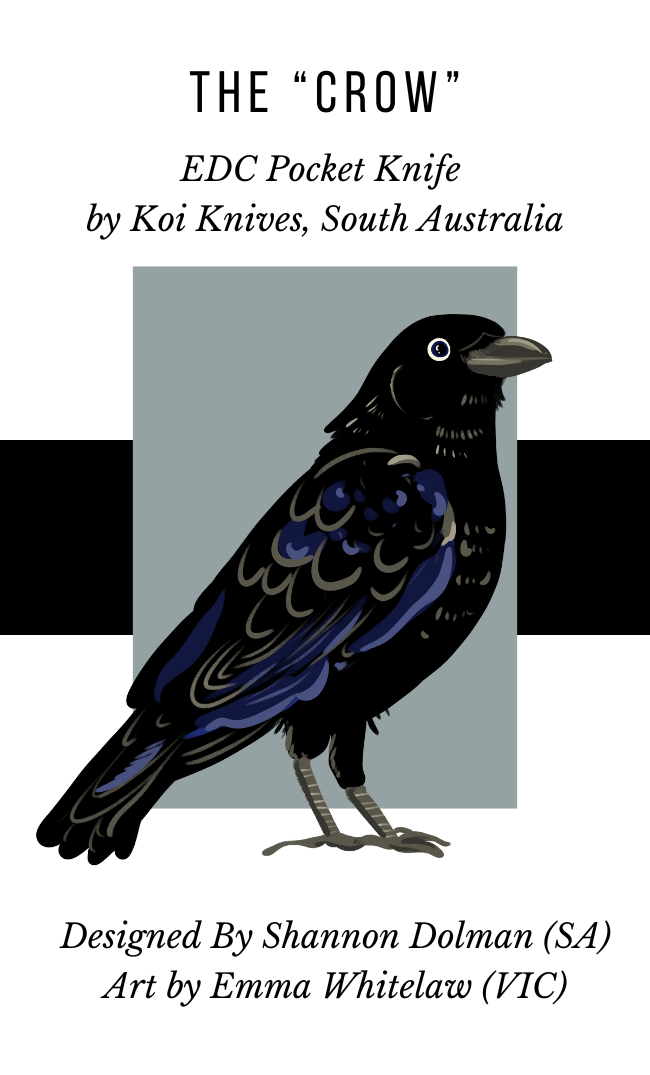 &quot;Chris&quot; | The Crow EDC Pocket Knife - Koi Knives