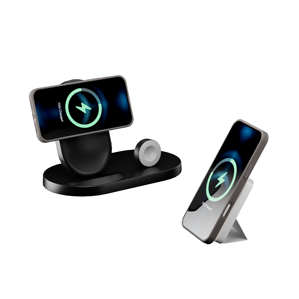 AirHold Tri-Fold MagSafe Stand – 3-in-1 Phone Ring, Stand &amp; Grip