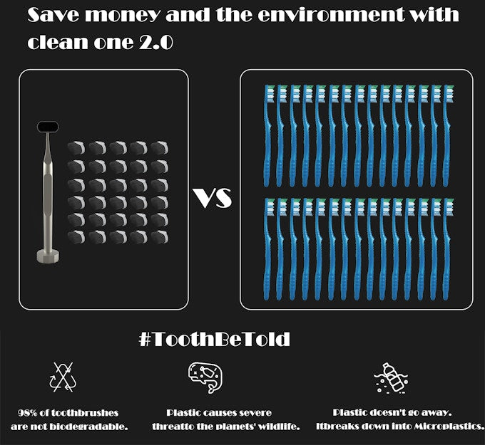Clean One 2.0 - Scientific Vertical Brush Toothbrush