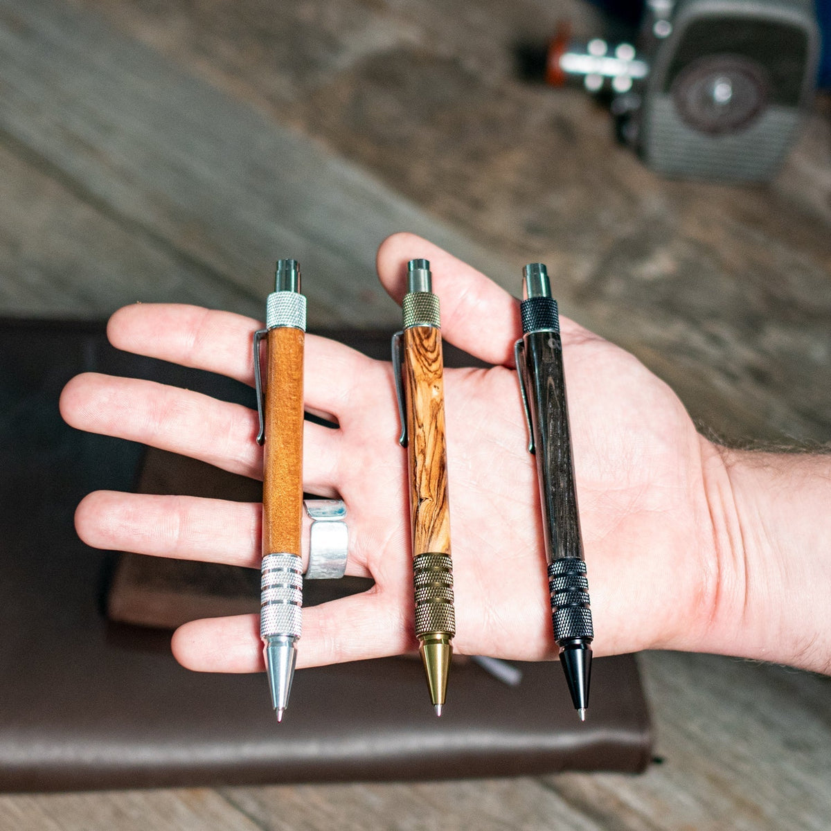 Handcrafted Mechanical Pencil Made with Ancient Wood That Spans Millennia