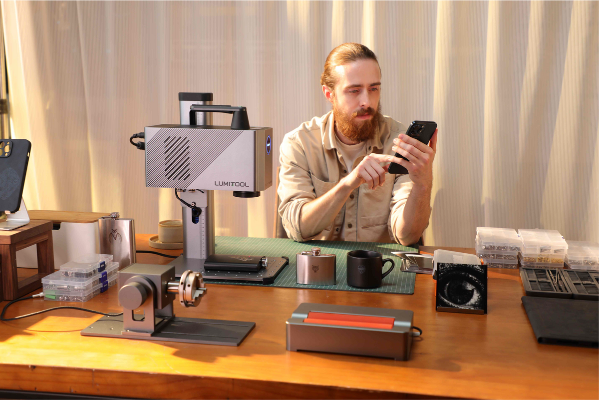 LumiTool Fiber Laser Engraver – 20W High-Speed Precision Engraver