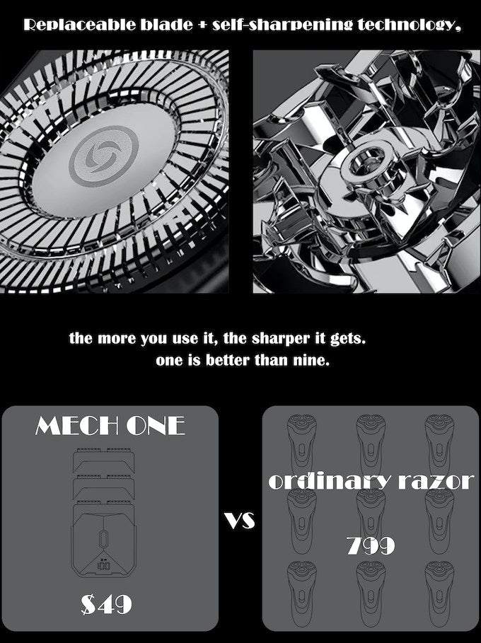 Mech One Razor – Compact Magnetic Razor for Travel &amp; Everyday Use