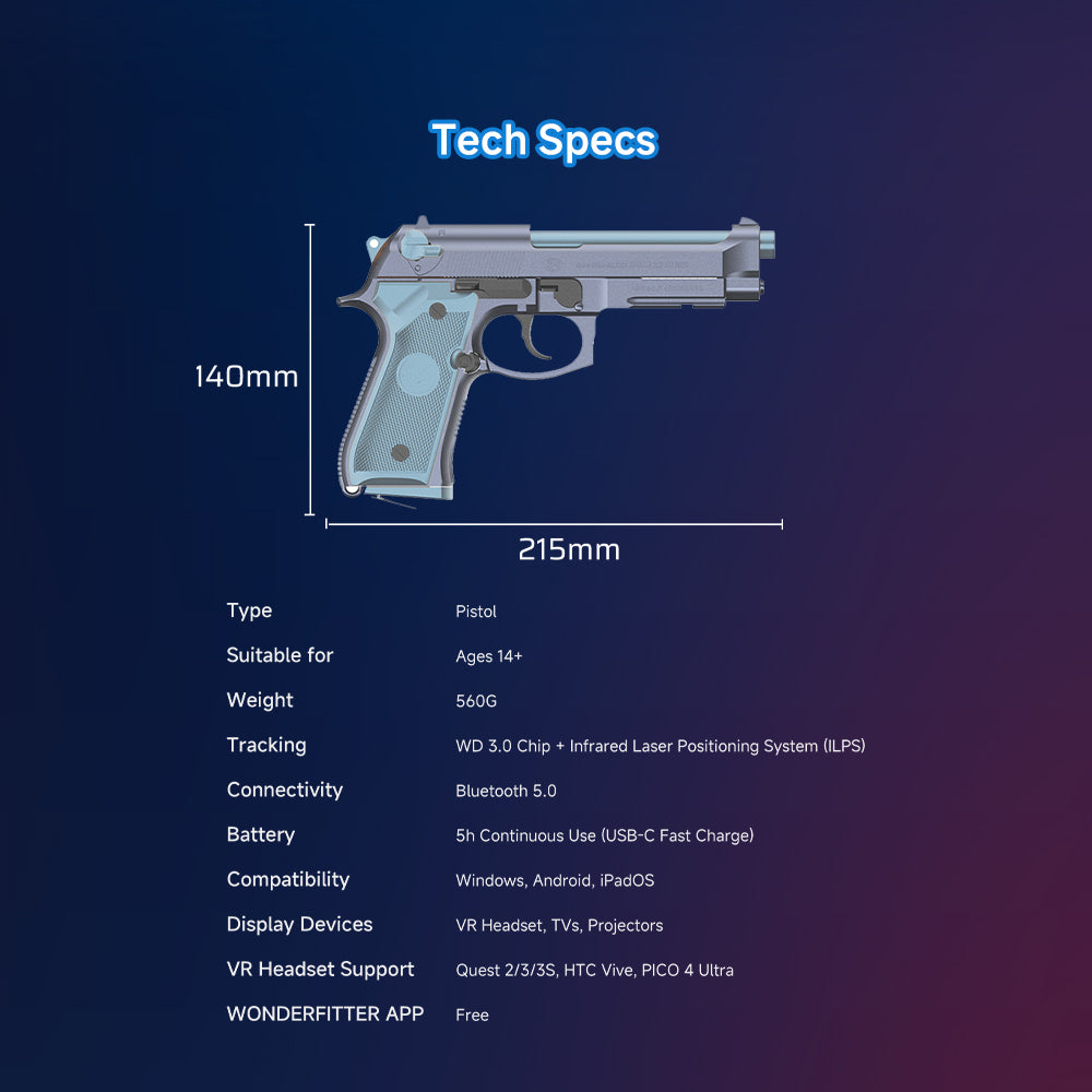 M9 Smart Pistol - Train Your Shooting Skills at Home with Smart, Safe Precision