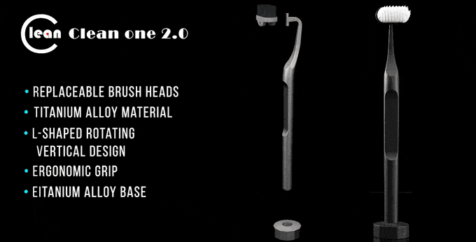 Clean One 2.0 - Scientific Vertical Brush Toothbrush