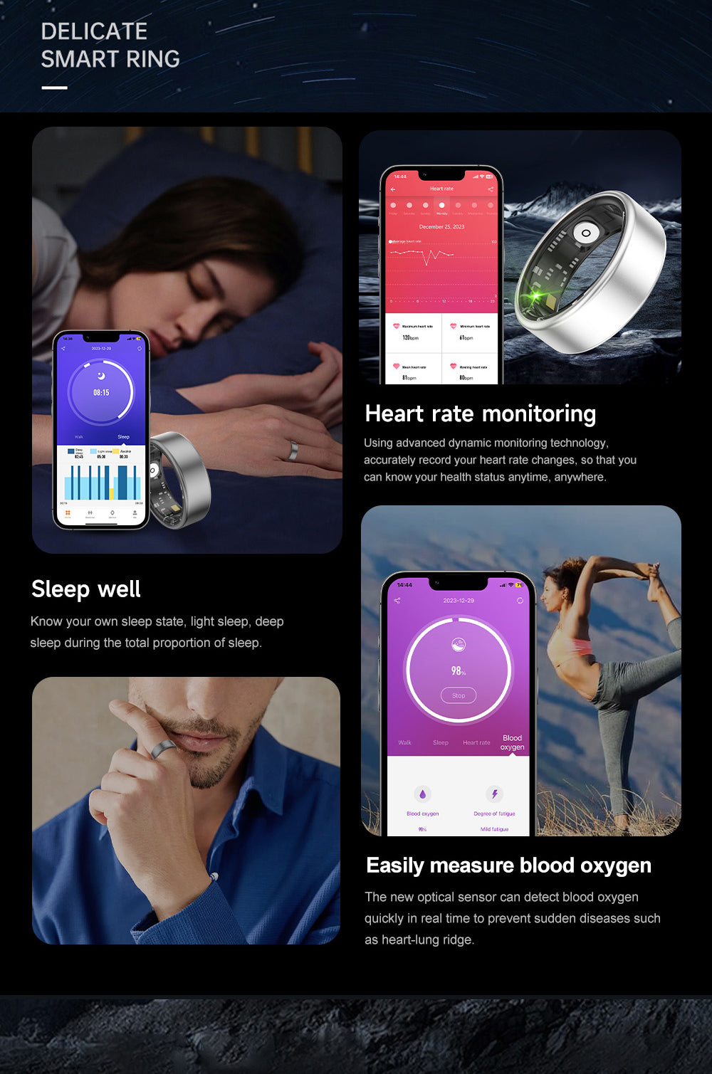 J-RING X1 - Space Aluminum Smart Ring