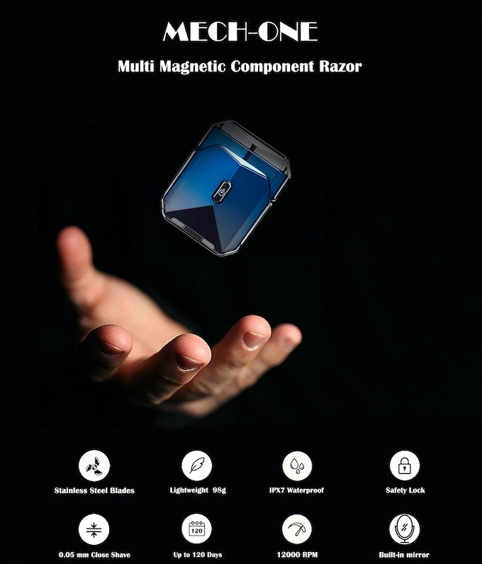 Mech One Razor – Compact Magnetic Razor for Travel &amp; Everyday Use