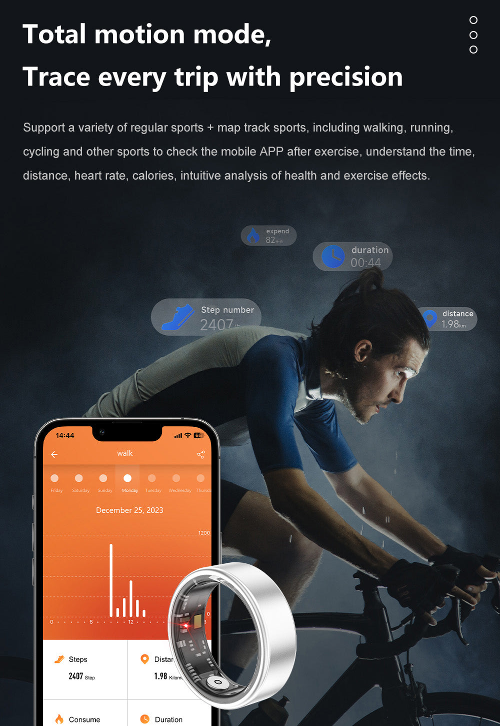 J-RING X1 - Space Aluminum Smart Ring