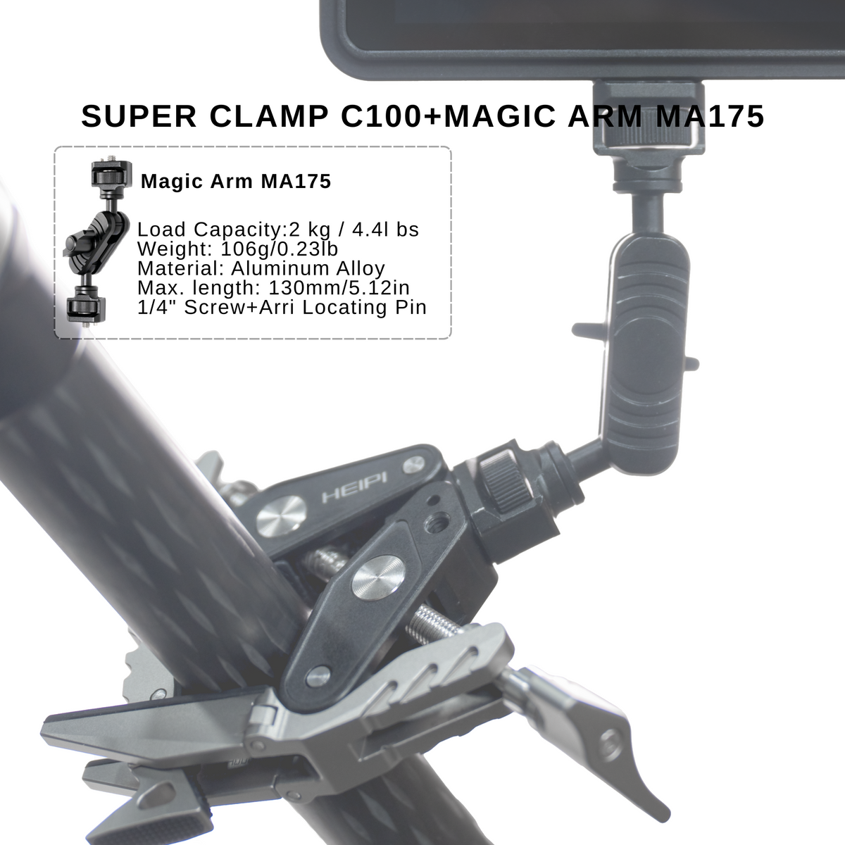 HEIPI Super Clamp - The Sabertooth C100 Mounting Powerhouse