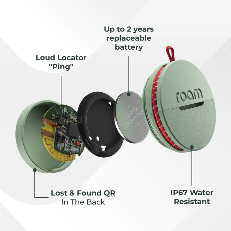 Roam Smart Tracker (Multi-Pack) - Never Lose Your Keys, Bags or Luggage Again