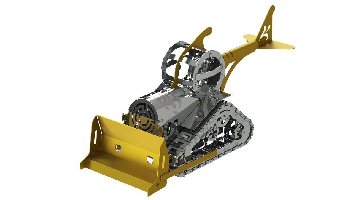 Metal Time Models - Graceful CAT Bulldozer