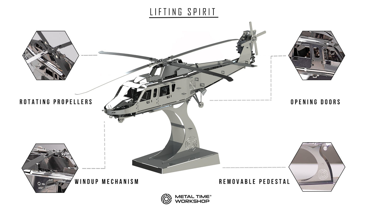 Metal Time Models - Lifting Spirit Helicopter