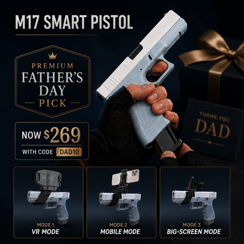WONDERFITTER M17 SMART PISTOL – FEEL EVERY SHOT. THE PHYSICAL RECOIL CONTROLLER FOR MOBILE, TV & VR