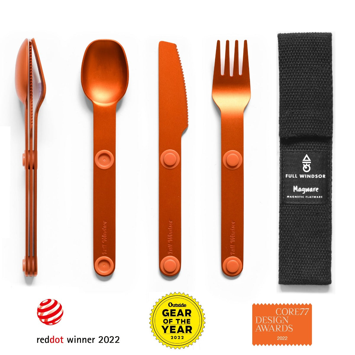 Magnetic Flatware That Stays in Place — Wherever You Eat