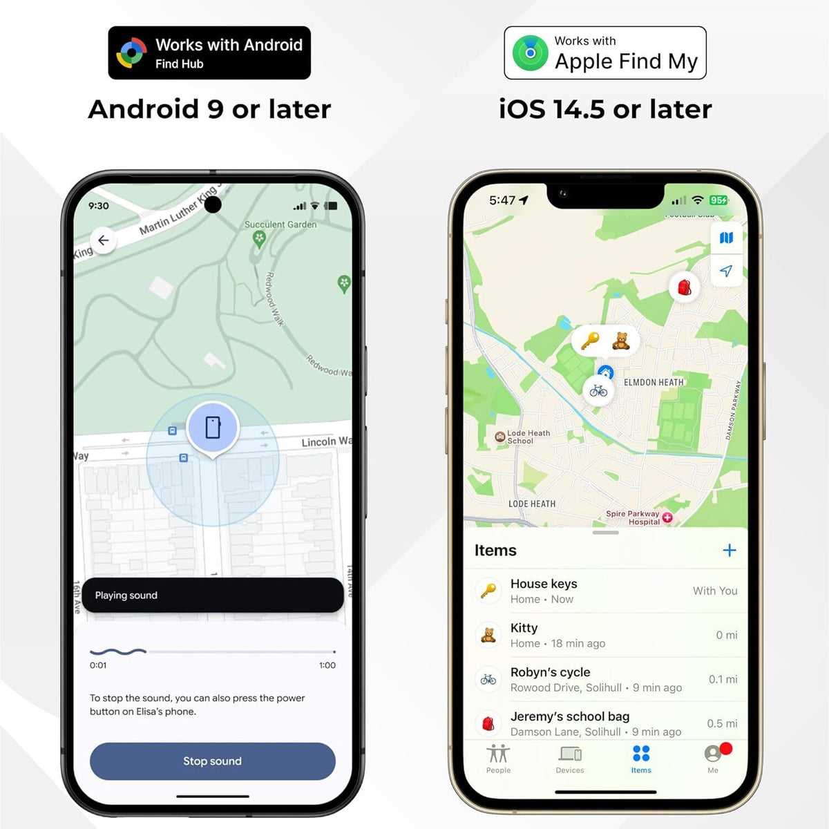 Roam Smart Tracker (Multi-Pack) - Never Lose Your Keys, Bags or Luggage Again