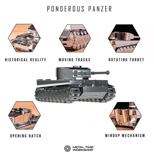 Metal Time Models - Tiger I (World of Tanks) Ponderous Panzer