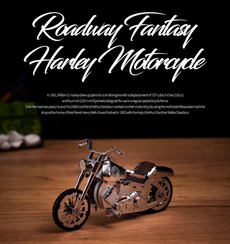 Metal Time Models - Roadway Fantasy Harley Motorcycle