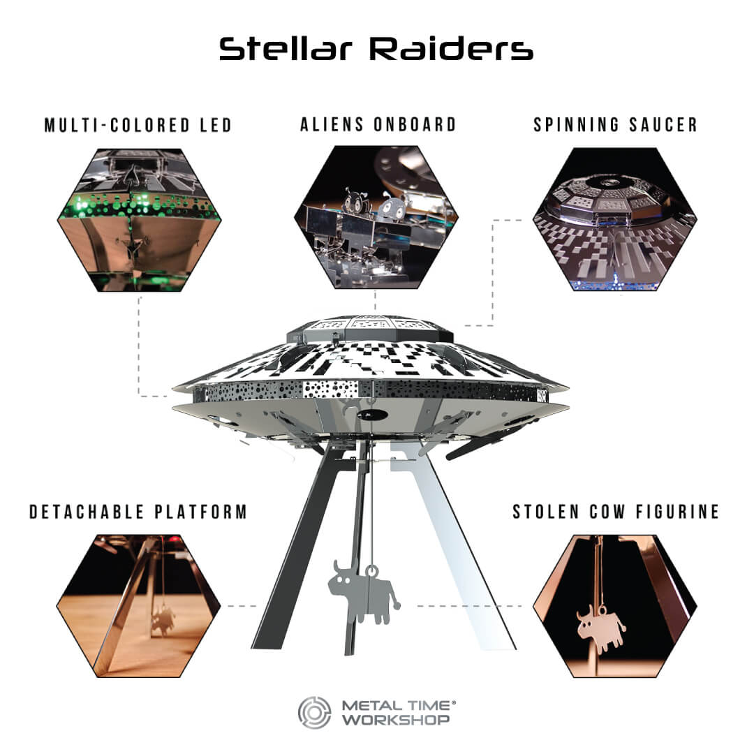 Assemble the Bold Stellar Raiders Spaceship