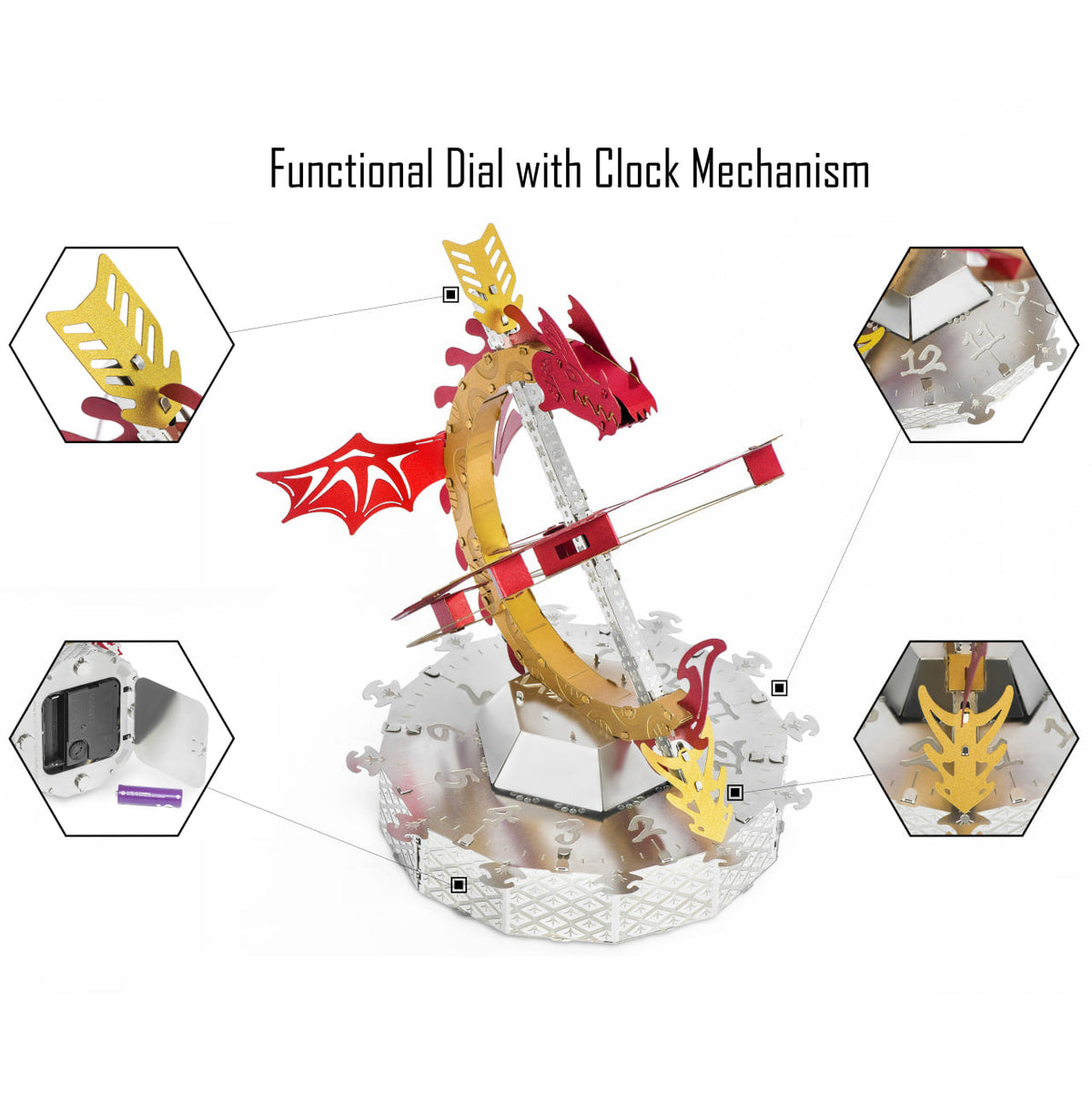 Metal Time Models - Sun Chaser Stylish Clock