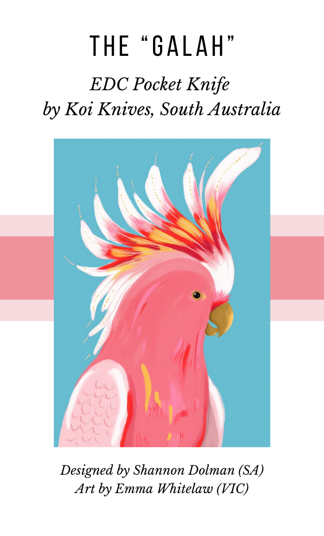 &quot;Garry&quot; | The Galah EDC Pocket Knife - Koi Knives