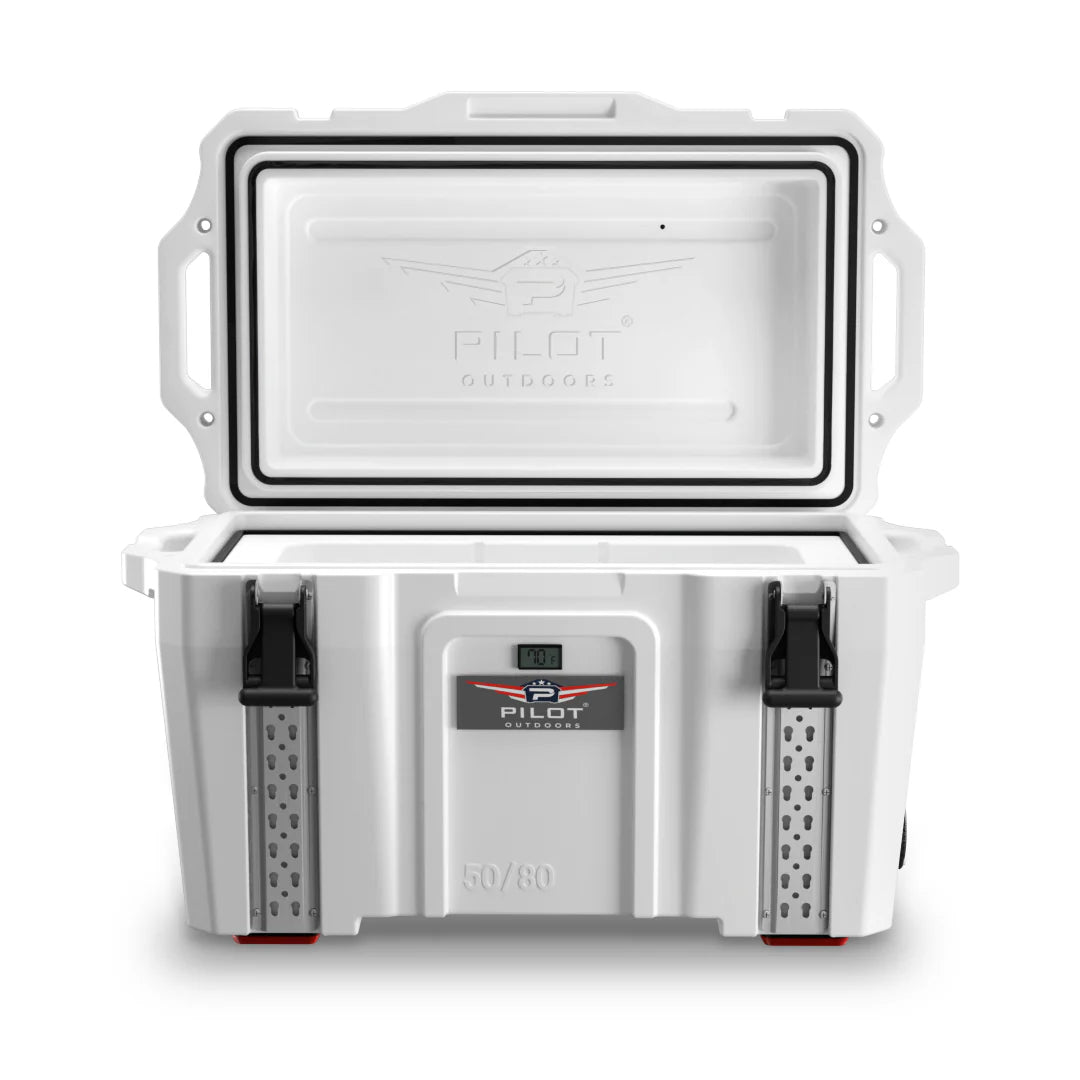 Pilot Outdoors® Premium Ice Chest Cooler Model 50/80 - Unmatched Ice Retention &amp; Storage