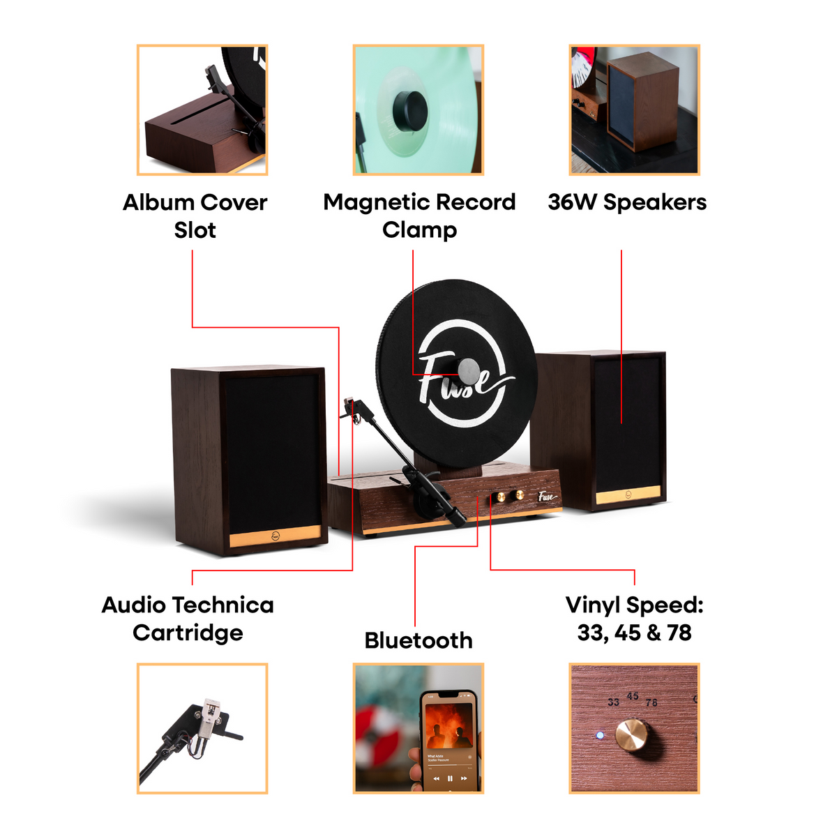 Fuse Audio GLD - Display Your Vinyl in Style with Vertical Sound Power