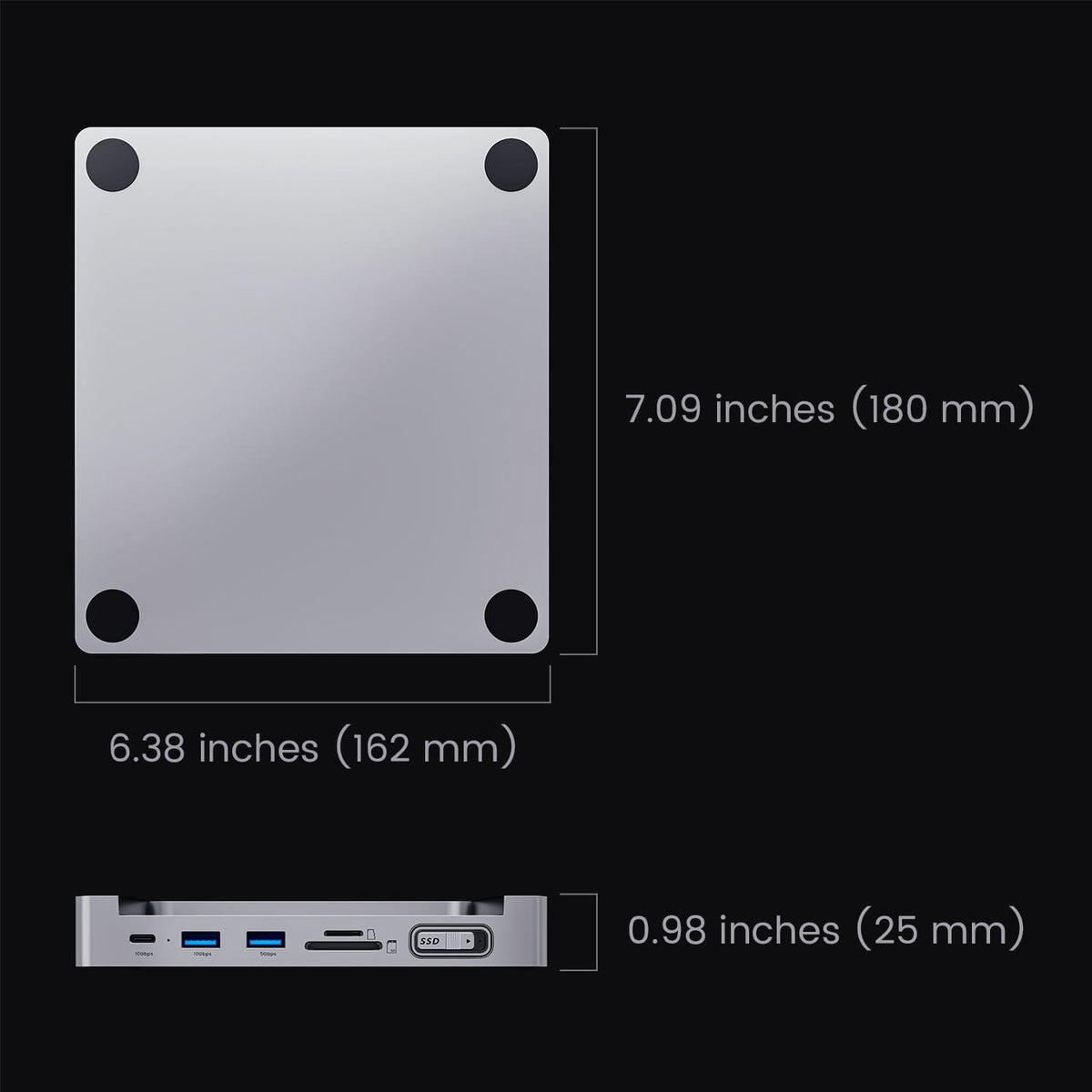 INVZI INVZI MagHub 2 Pop-Up SSD 8-in-1 USB-C Docking Station
