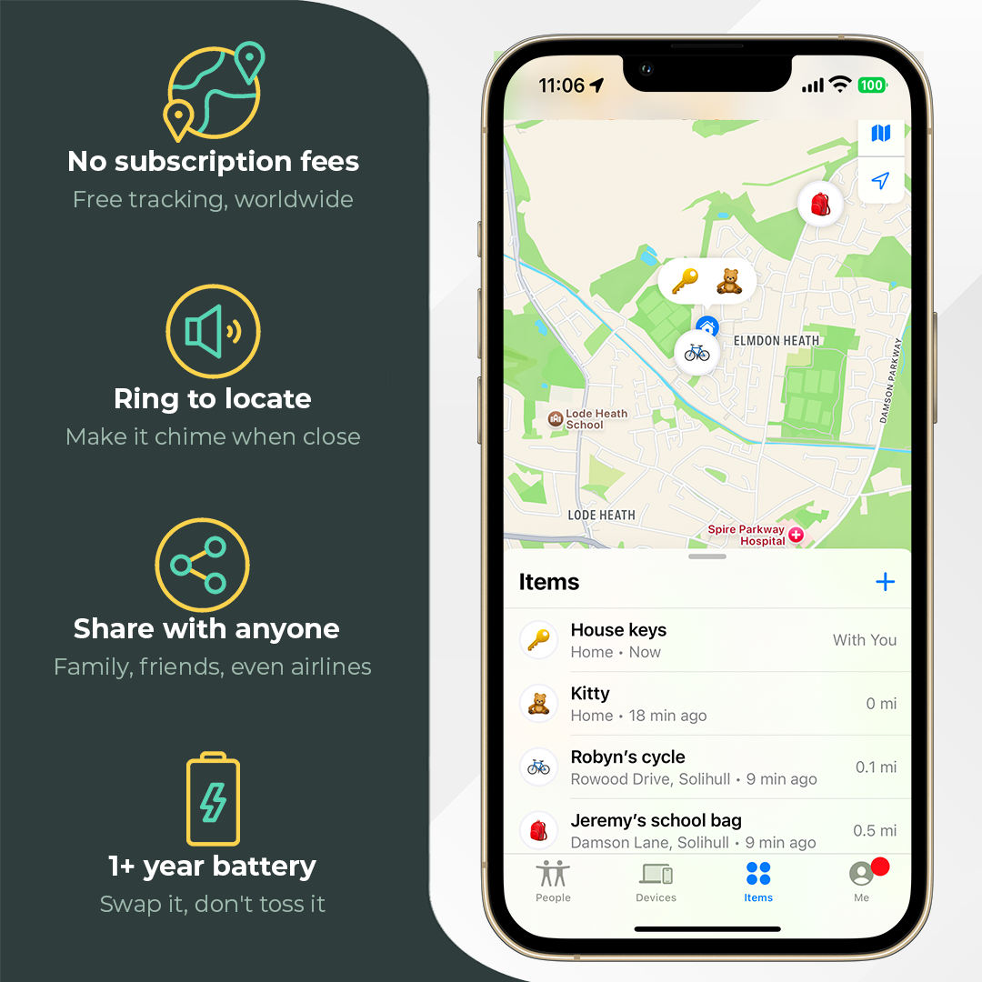 Roam Smart Tracker (Multi-Pack) - Never Lose Your Keys, Bags or Luggage Again