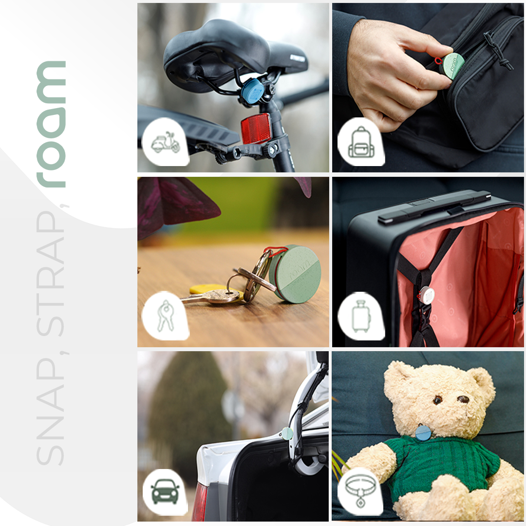 Roam Smart Tracker (Multi-Pack) - Never Lose Your Keys, Bags or Luggage Again
