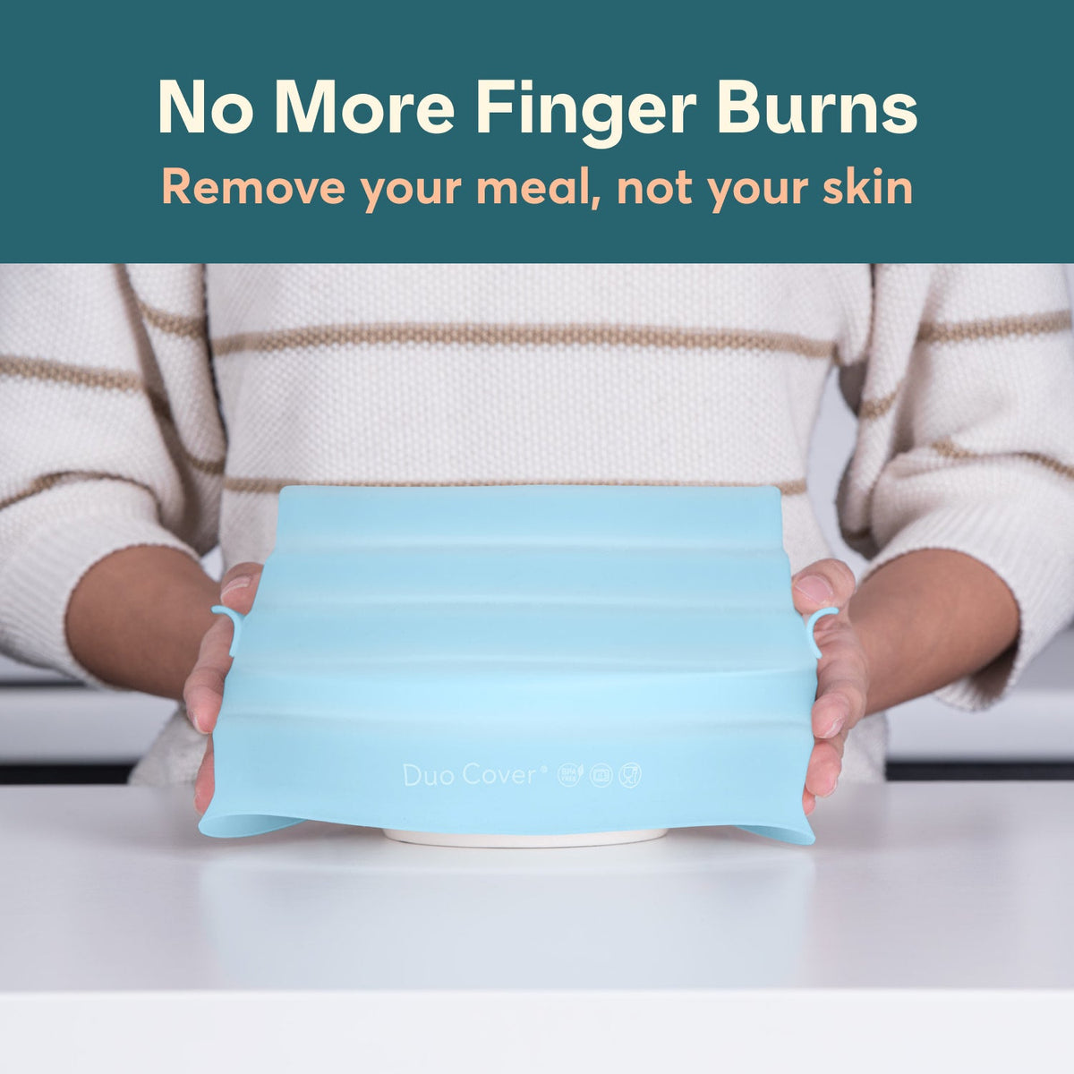 Duo Cover can save your fingers from those &#39;ouchie&#39; moments when plates get hot!