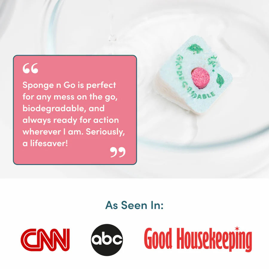 Sponge n&#39; Go™️ - an Eco-Friendly and Biodegradable Cleaning Solution