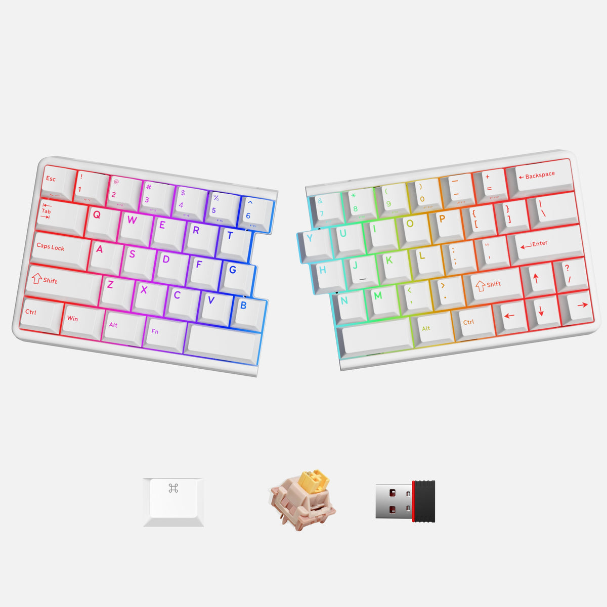 NocFree Lite Wireless Split Keyboard - Stay Comfortable &amp; Productive with a Wireless Split Keyboard That Just Works