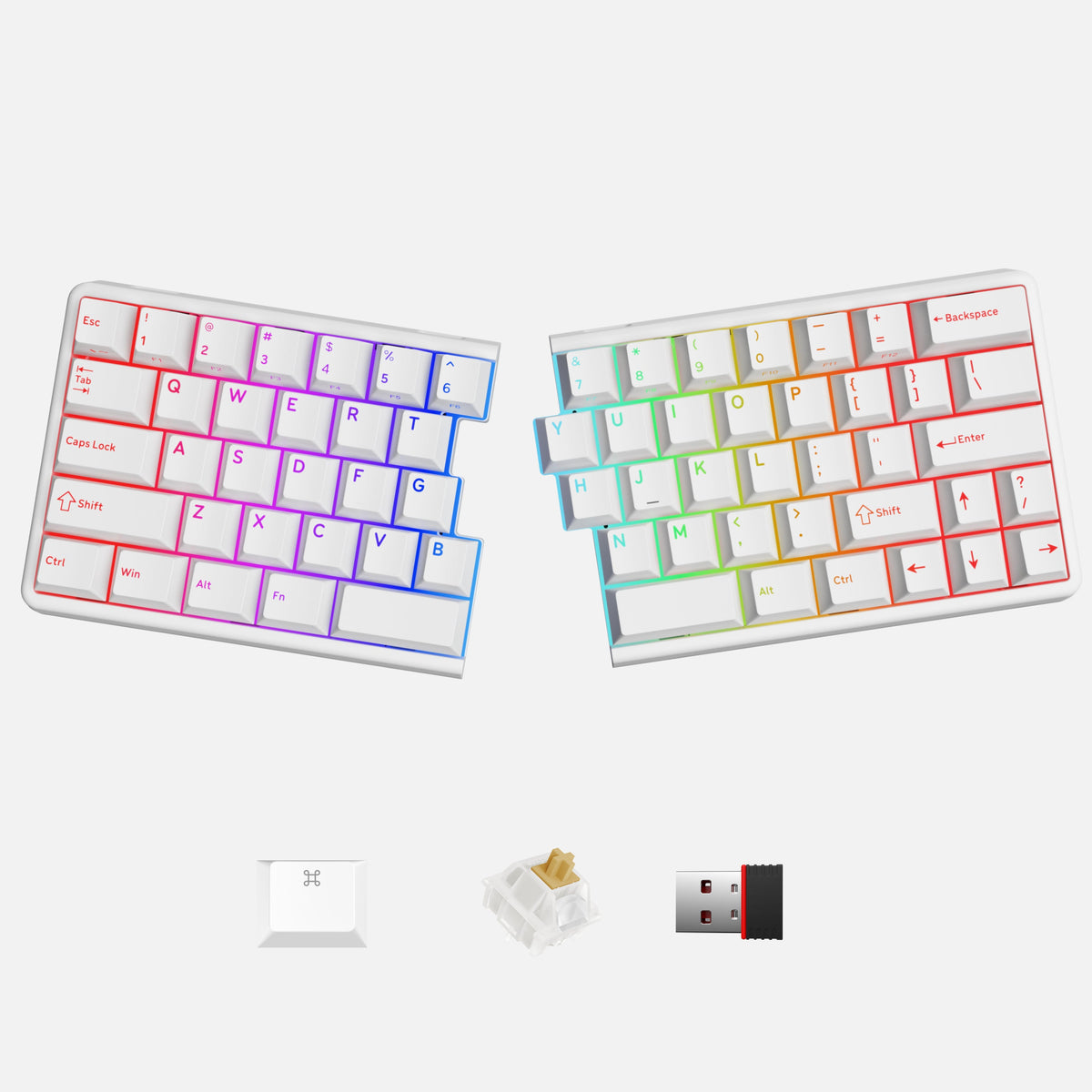 NocFree Lite Wireless Split Keyboard - Stay Comfortable &amp; Productive with a Wireless Split Keyboard That Just Works